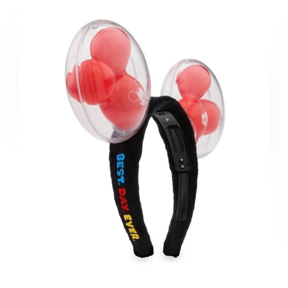 EUC Disney Parks Red Mickey Ballon Light-up Headband - Picture 2 of 9